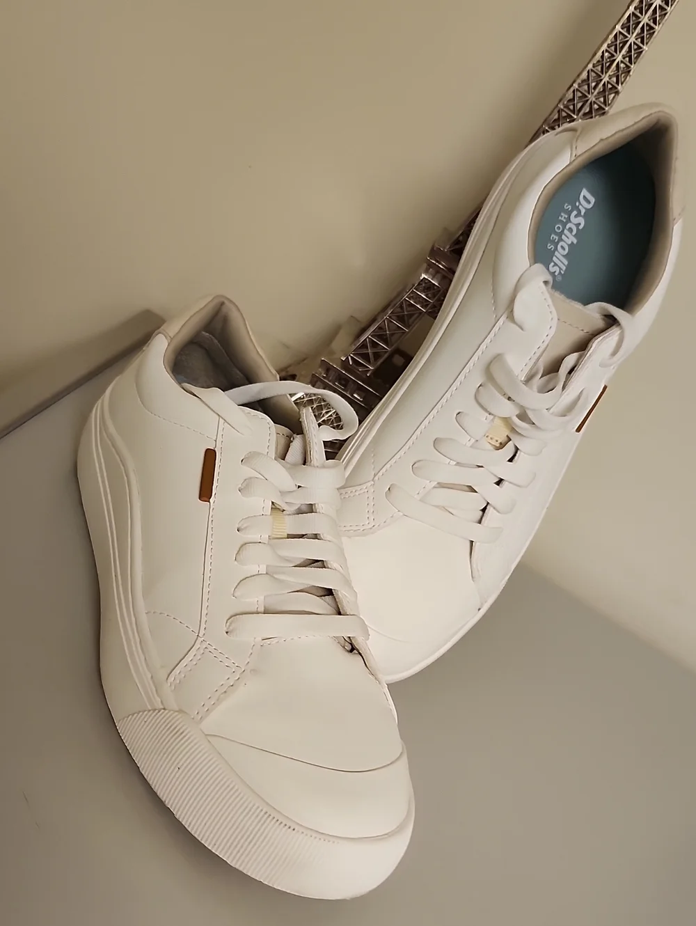 Dr. Scholl's Women's White Leather Sneakers